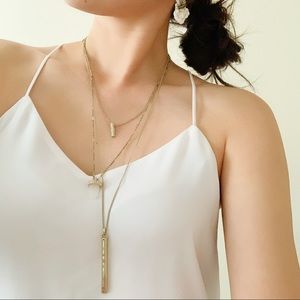 Ann Taylor layered gold necklace